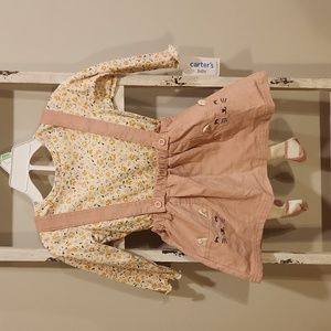 Carter's NWT 3 Piece Floral Top Jumper Set 18 Months